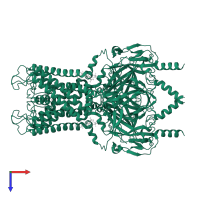 G protein-activated inward rectifier potassium channel 2 in PDB entry 3sya, assembly 1, top view.