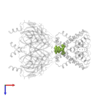 [(2R)-2-octanoyloxy-3-[oxidanyl-[(1R,2R,3S,4R,5R,6S)-2,3,6-tris(oxidanyl)-4,5-diphosphonooxy-cyclohexyl]oxy-phosphoryl]oxy-propyl] octanoate in PDB entry 3syq, assembly 1, top view.