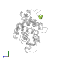 SULFATE ION in PDB entry 3t36, assembly 1, side view.