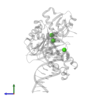 CALCIUM ION in PDB entry 3t5l, assembly 1, side view.
