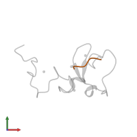 Histone H3.1t in PDB entry 3t6r, assembly 2, front view.