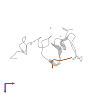 Histone H3.1t in PDB entry 3t6r, assembly 2, top view.