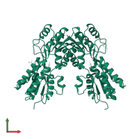 Arabinose metabolism transcriptional repressor in PDB entry 3tb6, assembly 1, front view.