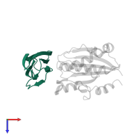 Intercellular adhesion molecule 1 in PDB entry 3tcx, assembly 1, top view.