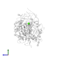 CALCIUM ION in PDB entry 3tgy, assembly 1, side view.