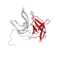 The deposited structure of PDB entry 3u1j contains 1 copy of CATH domain 2.40.10.10 (Thrombin, subunit H) in Serine protease NS3. Showing 1 copy in chain B.