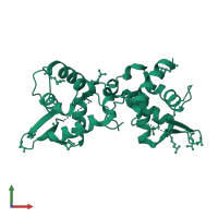 Nuclear factor related to kappa-B-binding protein in PDB entry 3u21, assembly 1, front view.