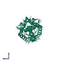Nuclear factor related to kappa-B-binding protein in PDB entry 3u21, assembly 1, side view.