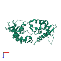 Nuclear factor related to kappa-B-binding protein in PDB entry 3u21, assembly 1, top view.