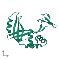 PDB entry 3u50 coloured by chain, front view.