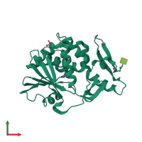 PDB entry 3u6z coloured by chain, front view.