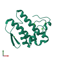 PDB entry 3u8b coloured by chain, front view.