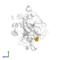 Modified residue DTH in PDB entry 3u8o, assembly 1, side view.