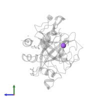 SODIUM ION in PDB entry 3u8r, assembly 1, side view.