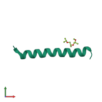 PDB entry 3u91 coloured by chain, front view.