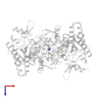 ZINC ION in PDB entry 3ufr, assembly 1, top view.