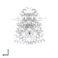 ZINC ION in PDB entry 3ufs, assembly 1, side view.