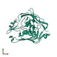 UDP-3-O-acyl-N-acetylglucosamine deacetylase in PDB entry 3uhm, assembly 1, front view.