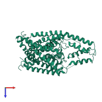 Potassium channel subfamily K member 4 in PDB entry 3um7, assembly 1, top view.