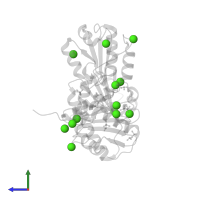 CALCIUM ION in PDB entry 3uom, assembly 5, side view.