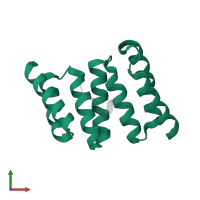 Heat shock protein STI1 in PDB entry 3upv, assembly 1, front view.