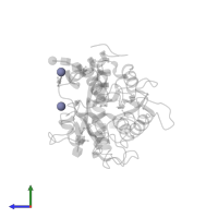 ZINC ION in PDB entry 3usd, assembly 1, side view.