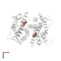 Modified residue CSO in PDB entry 3uuc, assembly 1, top view.
