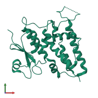 Chloride intracellular channel protein 1 in PDB entry 3uvh, assembly 1, front view.