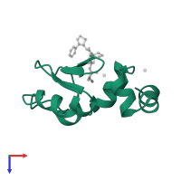 Baculoviral IAP repeat-containing protein 2 in PDB entry 3uw4, assembly 1, top view.