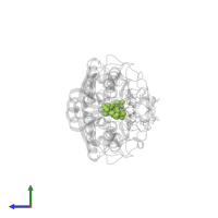 5-(5-formylthiophen-2-yl)uridine 5'-(trihydrogen diphosphate) in PDB entry 3v0p, assembly 1, side view.