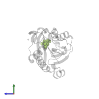 CITRIC ACID in PDB entry 3v2i, assembly 1, side view.