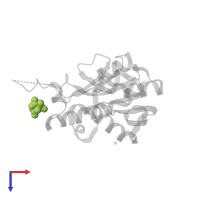 CITRIC ACID in PDB entry 3v2i, assembly 1, top view.