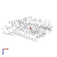 FE (II) ION in PDB entry 3v92, assembly 1, top view.