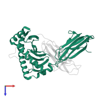 Ig-like domain-containing protein in PDB entry 3vfm, assembly 1, top view.