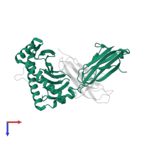 Ig-like domain-containing protein in PDB entry 3vfn, assembly 1, top view.