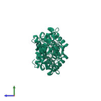 Myoglobin in PDB entry 3vm9, assembly 1, side view.