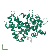 Vitamin D3 receptor in PDB entry 3vt6, assembly 1, front view.