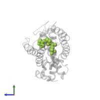 5-{2-[1-(5-HYDROXY-1,5-DIMETHYL-HEXYL)-7A-METHYL-OCTAHYDRO-INDEN-4-YLIDENE]-ETHYLIDENE}-4-METHYLENE-CYCLOHEXANE-1,3-DIOL in PDB entry 3vt7, assembly 1, side view.