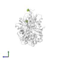 PHOSPHATE ION in PDB entry 3vth, assembly 2, side view.