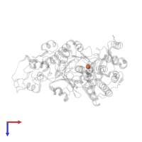 FE (III) ION in PDB entry 3vth, assembly 2, top view.