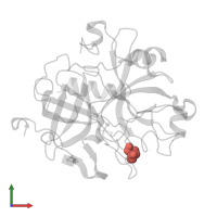 Modified residue DPN in PDB entry 3vxe, assembly 1, front view.