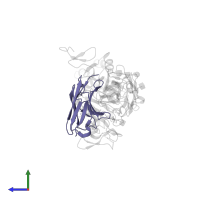 monoclonal antibody fab 83-7 fragment - light chain in PDB entry 3w12, assembly 1, side view.