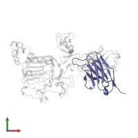 monoclonal antibody fab 83-7 fragment - light chain in PDB entry 3w13, assembly 1, front view.