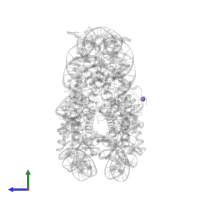 MANGANESE (II) ION in PDB entry 3w99, assembly 1, side view.