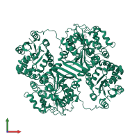 Bifunctional epoxide hydrolase 2 in PDB entry 3wk8, assembly 1, front view.