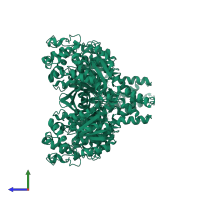 Bifunctional epoxide hydrolase 2 in PDB entry 3wk8, assembly 1, side view.