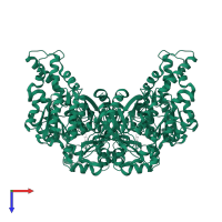 Bifunctional epoxide hydrolase 2 in PDB entry 3wk8, assembly 1, top view.