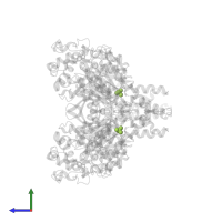 PHOSPHATE ION in PDB entry 3wk8, assembly 1, side view.