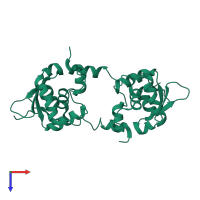 Protein C-ets-1 in PDB entry 3wu0, assembly 1, top view.