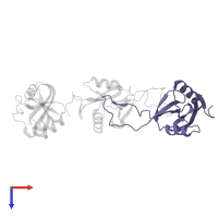 Snaclec rhodocytin subunit beta in PDB entry 3wwk, assembly 1, top view.